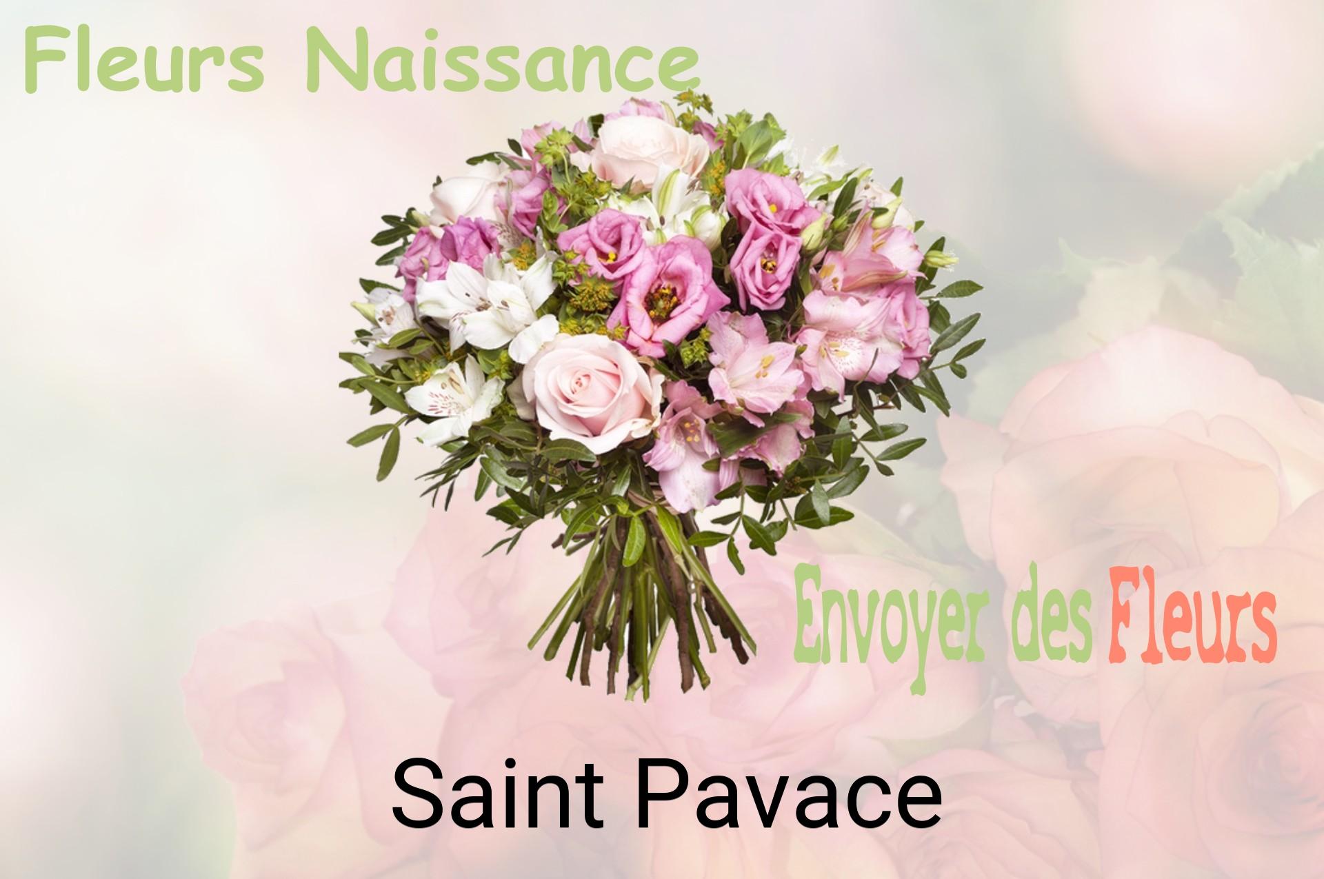 Bouquet de fleurs de naissance livré à Saint-Pavace